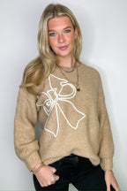 SM / Coco Charmed Bow Knit Sweater - FINAL SALE - Madison and Mallory