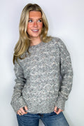 Heather Gray / S Ticket to Cozy Wave Striped Knit Sweater - FINAL SALE - Madison and Mallory