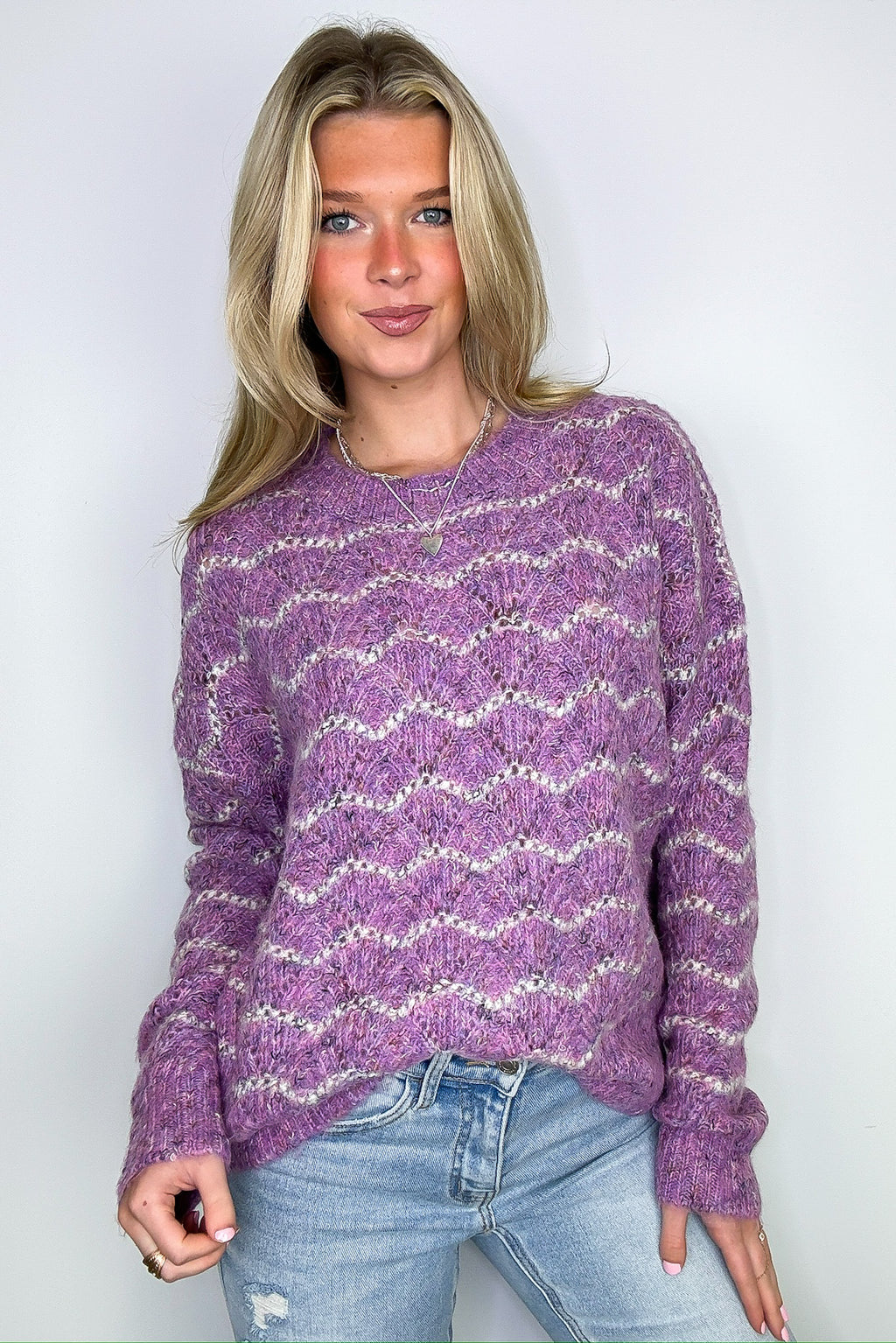 Ticket to Cozy Wave Striped Knit Sweater - FINAL SALE - Madison and Mallory