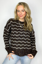 Ticket to Cozy Wave Striped Knit Sweater - FINAL SALE - Madison and Mallory
