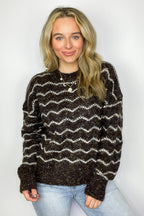 Ticket to Cozy Wave Striped Knit Sweater - FINAL SALE - Madison and Mallory