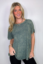 Mirissa Mineral Washed Boat Neck Top - BACK IN STOCK - Madison and Mallory