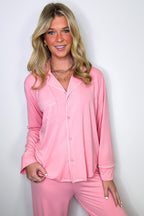 Time to Unwind Button Down Pajama Set - FINAL SALE - Madison and Mallory
