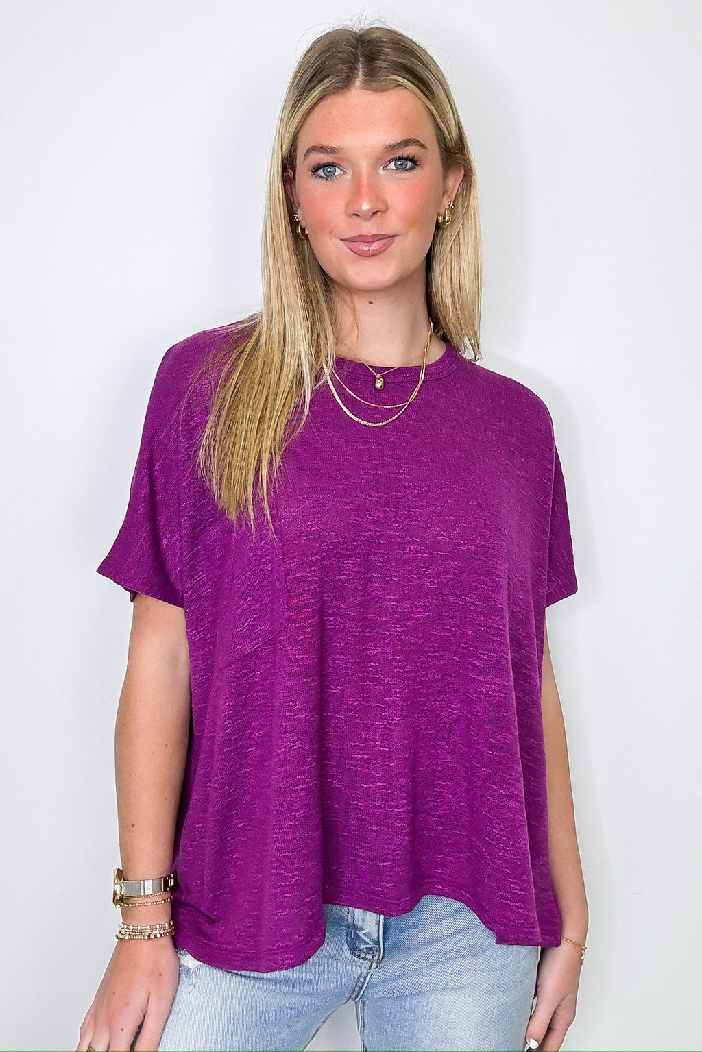 Zen Zone Oversized Semi-Sheer Knit Pocket Top - BACK IN STOCK - Madison and Mallory