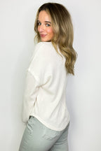Modern Muse Notch V-Neck Top - FINAL SALE - Madison and Mallory