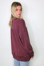 Alexia Rib Knit Oversized Top - FINAL SALE - Madison and Mallory