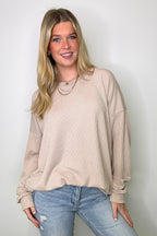 Alexia Rib Knit Oversized Top - FINAL SALE - Madison and Mallory