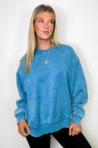 Cozy Vibes Acid Wash Oversized Pullover - BACK IN STOCK - Madison and Mallory