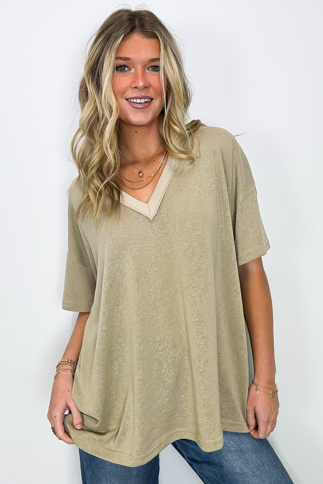 Free Spirit Stone Washed Tee - BACK IN STONE - Madison and Mallory
