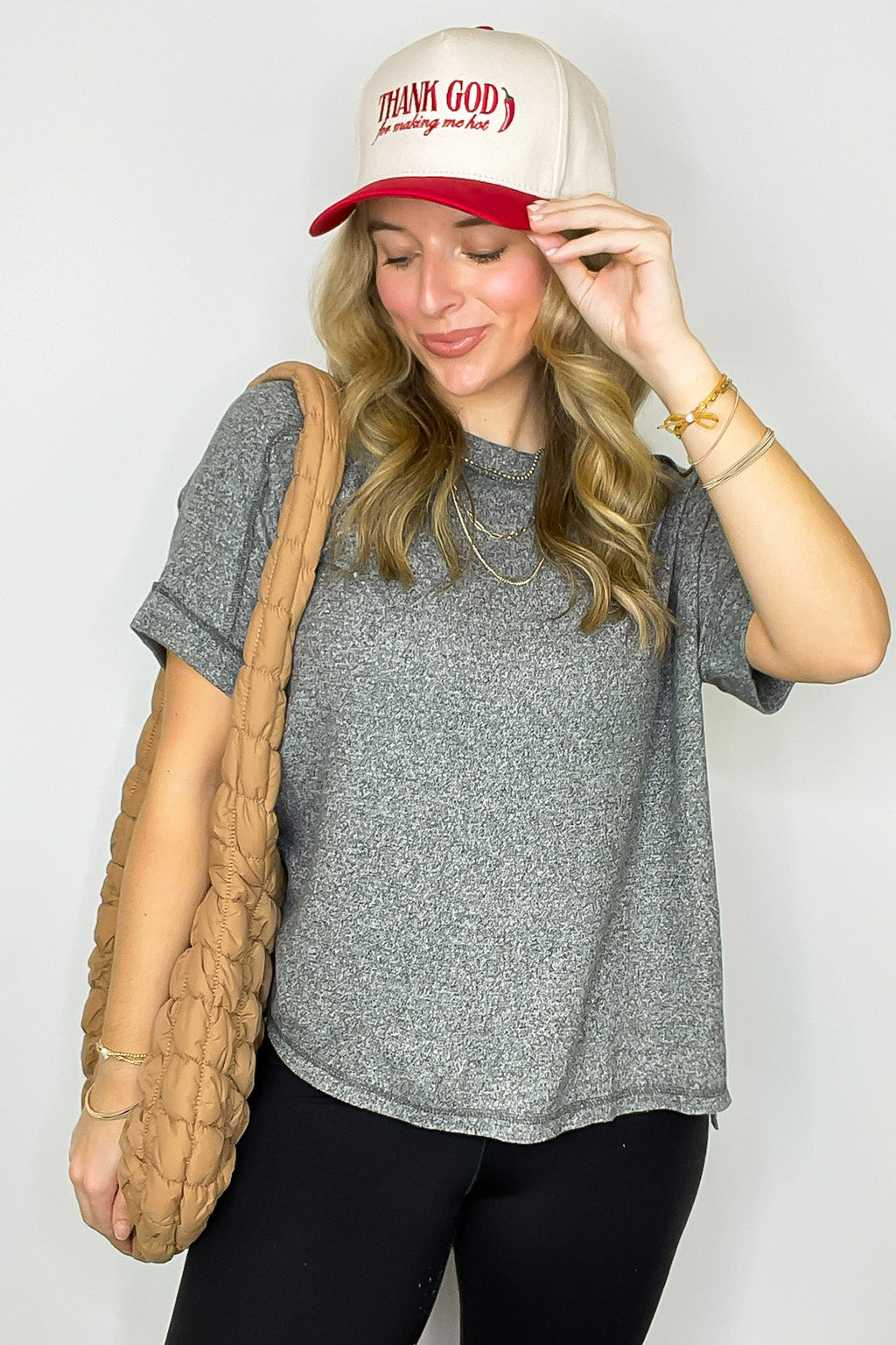 Sunday Muse Melange High Low Tee - BACK IN STOCK