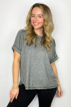 Sunday Muse Melange High Low Tee - BACK IN STOCK