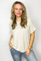 Sunday Muse Melange High Low Tee - BACK IN STOCK - Madison and Mallory