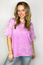 Wild Drift Acid Wash Relaxed Tee - BACK IN STOCK - Madison and Mallory