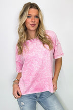 Wild Drift Acid Wash Relaxed Tee - BACK IN STOCK - Madison and Mallory