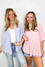 Crowd Pleaser Rhinestone Embellished Button Down Top - FINAL SALE - Madison and Mallory