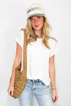 Camielle Round Neck Short Sleeve Top - FINAL SALE - Madison and Mallory