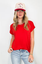 Camielle Round Neck Short Sleeve Top - FINAL SALE - Madison and Mallory