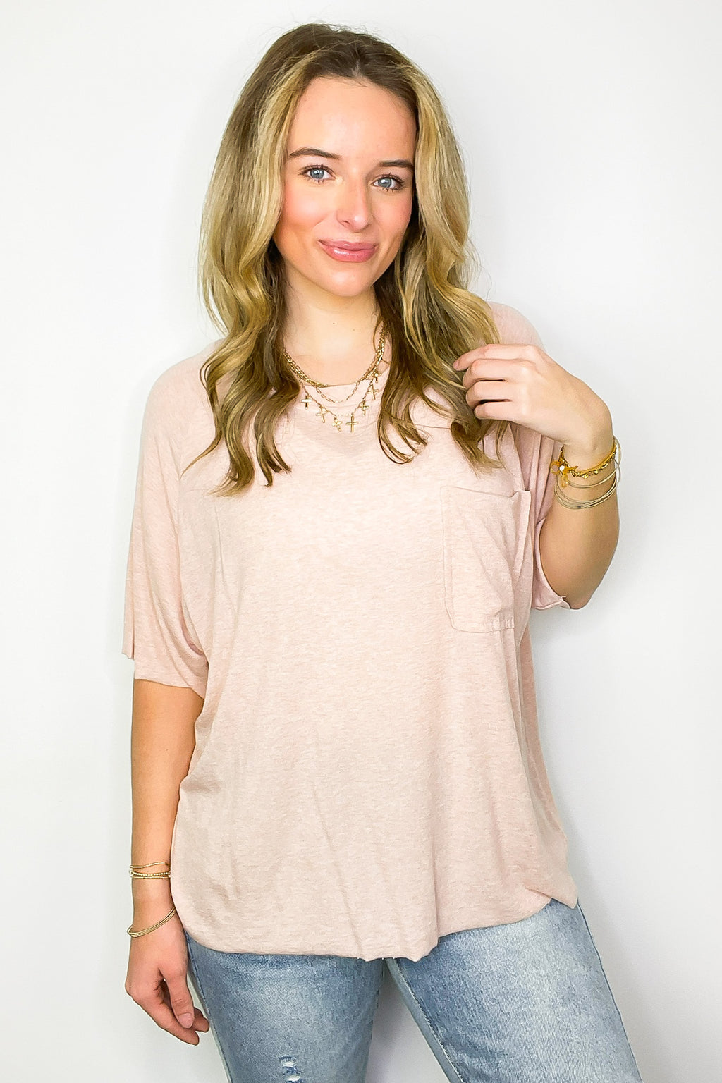 Inspire Me Casual Pocket Tee - BACK IN STOCK - Madison and Mallory