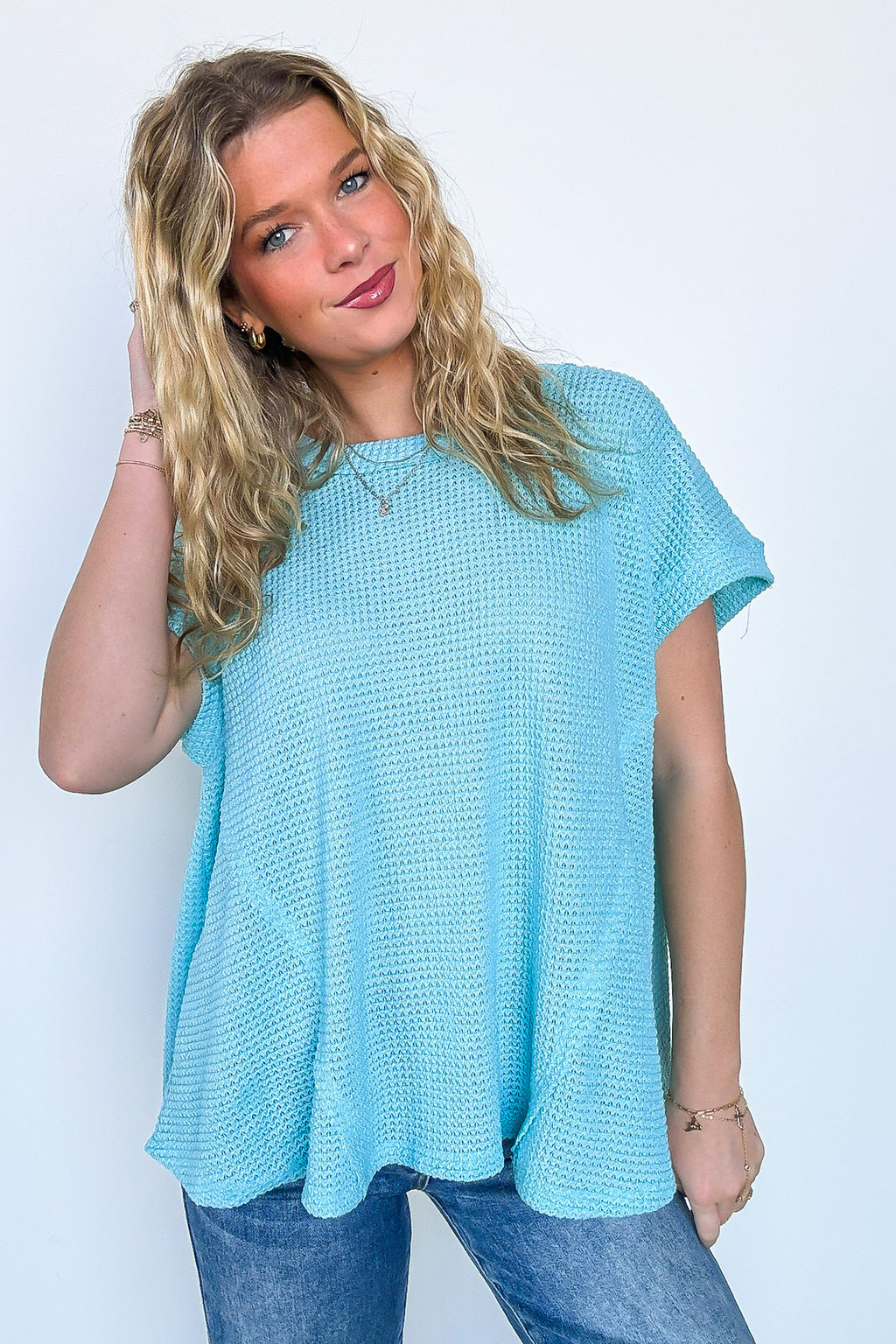 Free Flow Raw Edge Knit Top - BACK IN STOCK - Madison and Mallory