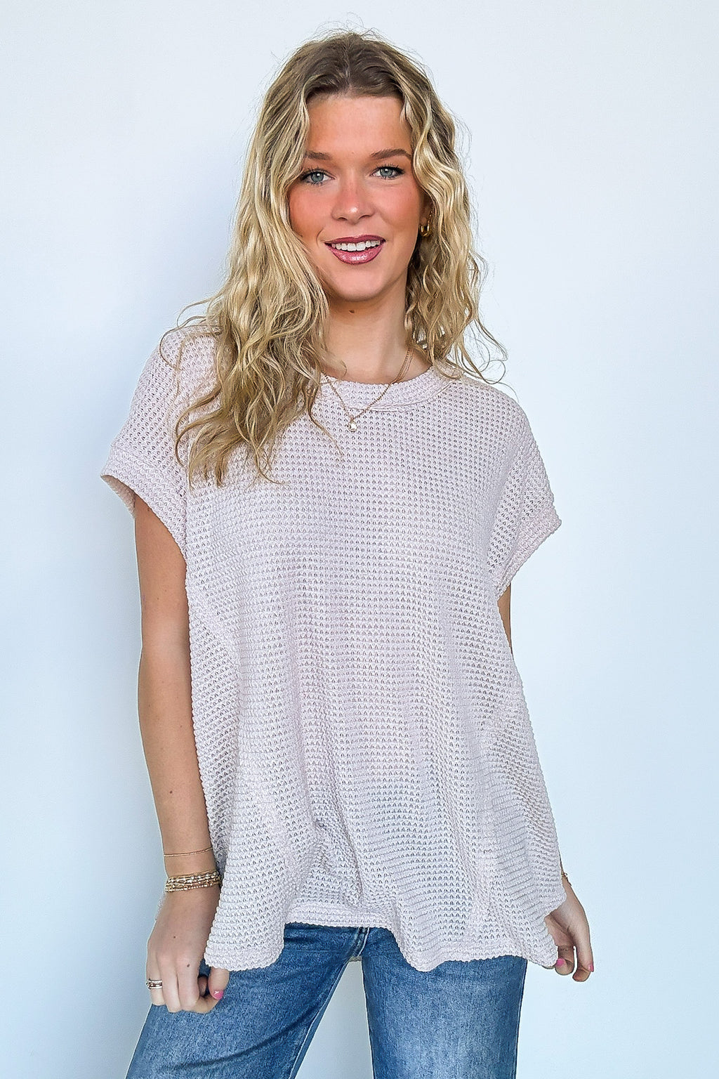 Free Flow Raw Edge Knit Top - BACK IN STOCK - Madison and Mallory