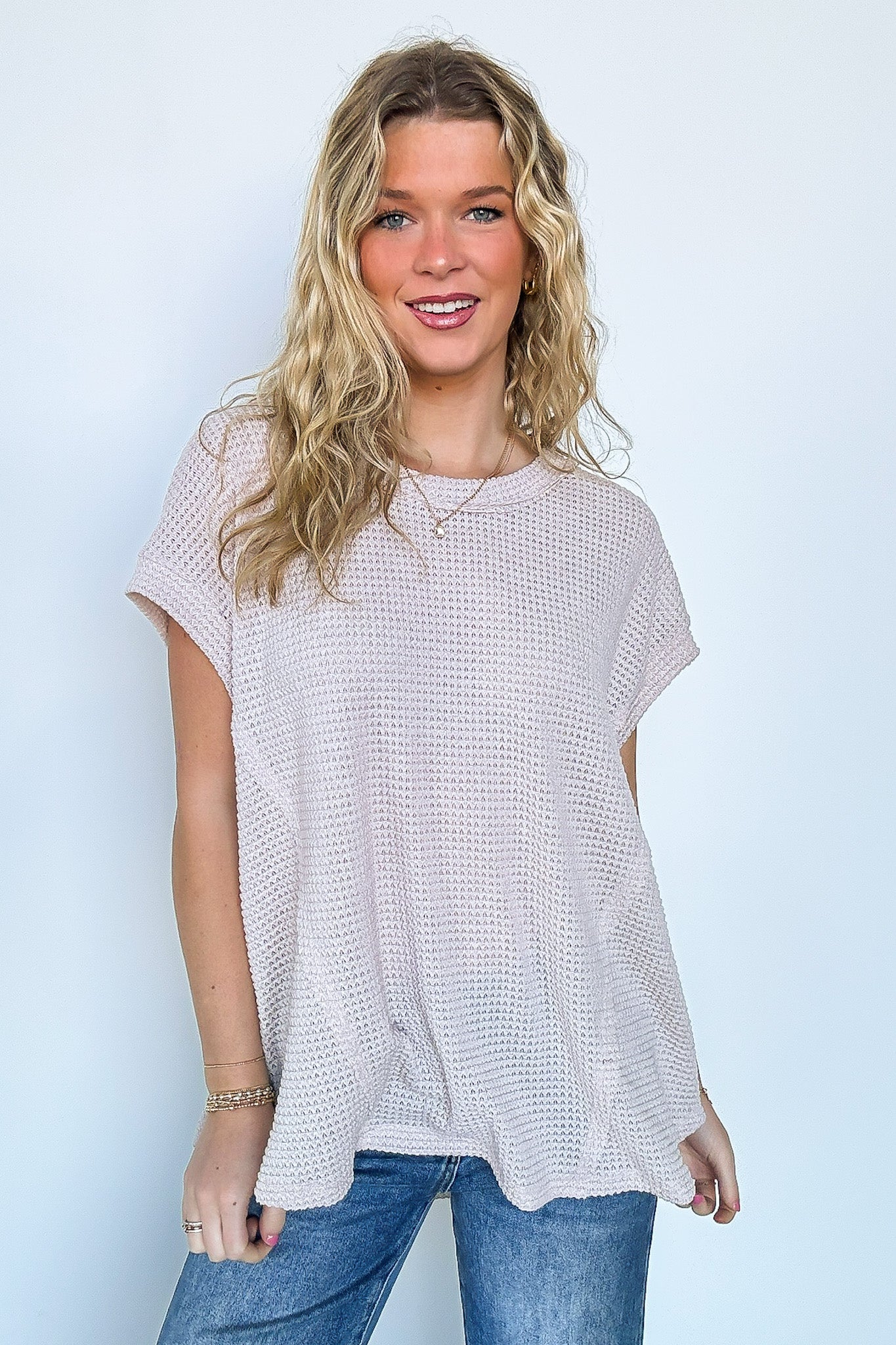 Free Flow Raw Edge Knit Top - BACK IN STOCK - Madison and Mallory