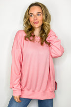 Pressley Rib Knit Side Slit Pullover - BACK IN STOCK - Madison and Mallory