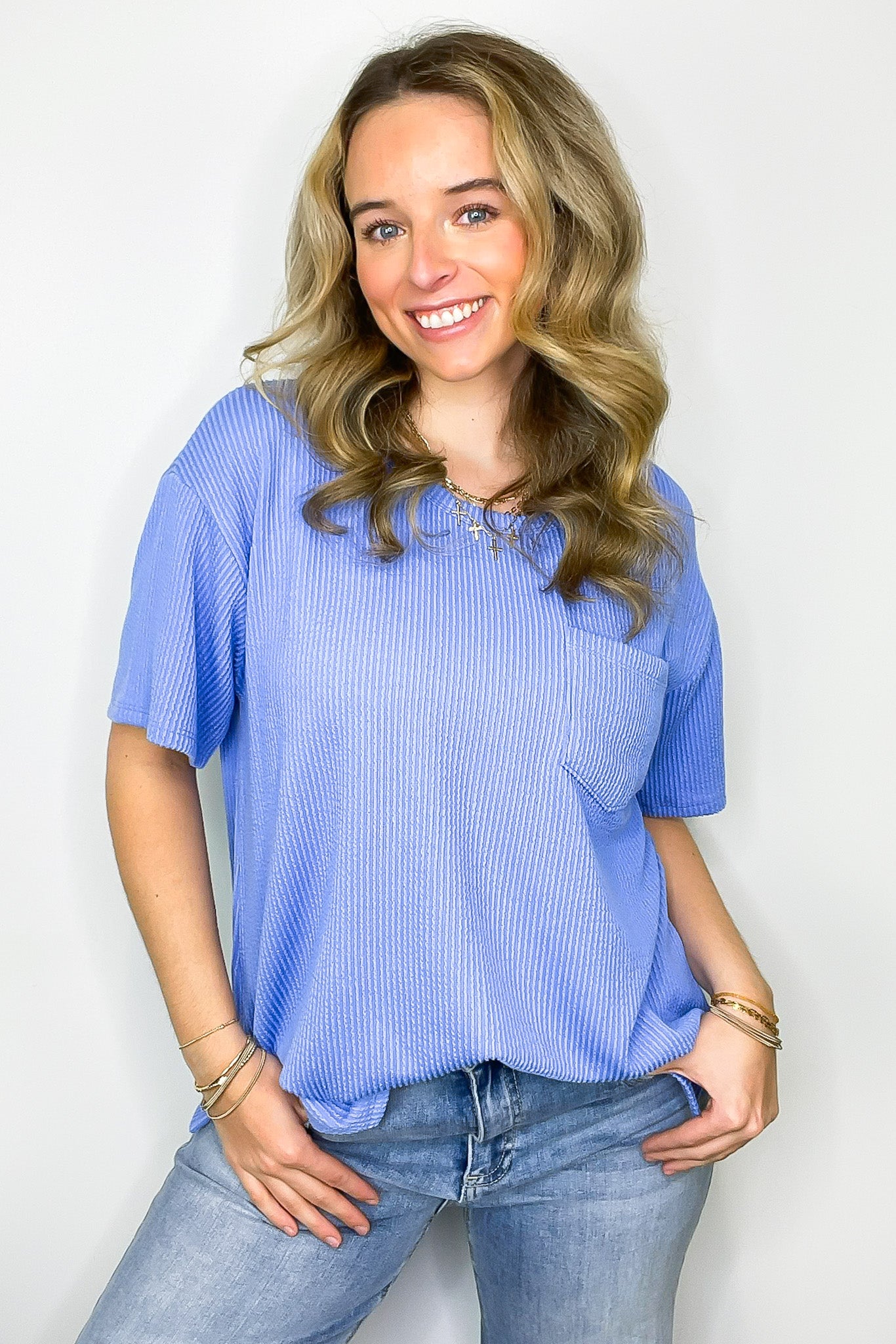 Infinitee Oversized Pocket Tee - Madison and Mallory