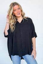 Ayla Textured Knit Button Down Top - FINAL SALE - Madison and Mallory