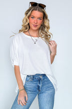 Ivory / SM Easy Does It Flowy Knit Tunic Top - Madison and Mallory