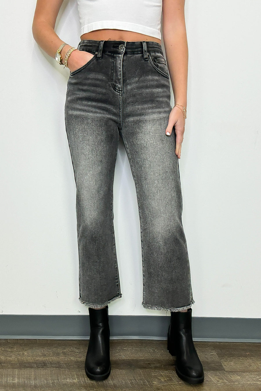 Skyline Charm High Rise Bootcut Jeans