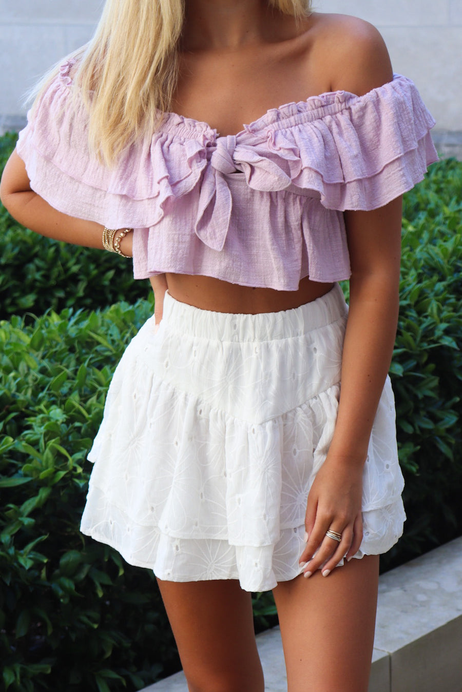  Delightful Design Front Tie Ruffle Top - FINAL SALE - Madison and Mallory