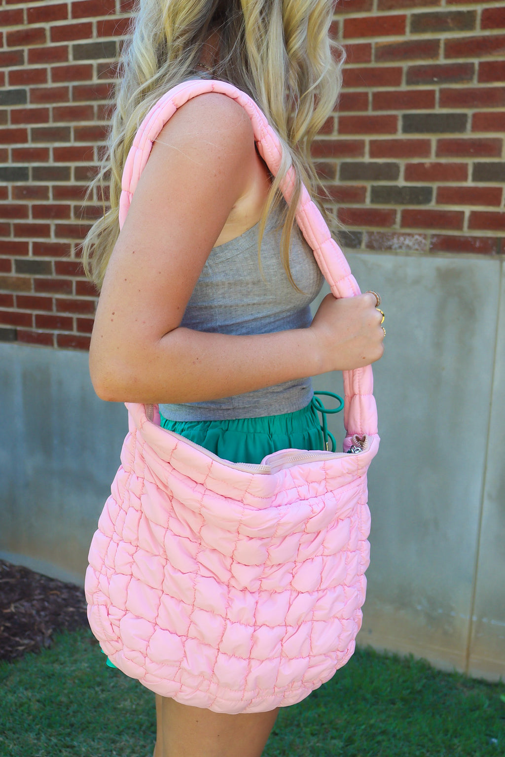  Emeline Puffer Quilted Carryall Bag - BACK IN STOCK - Madison and Mallory