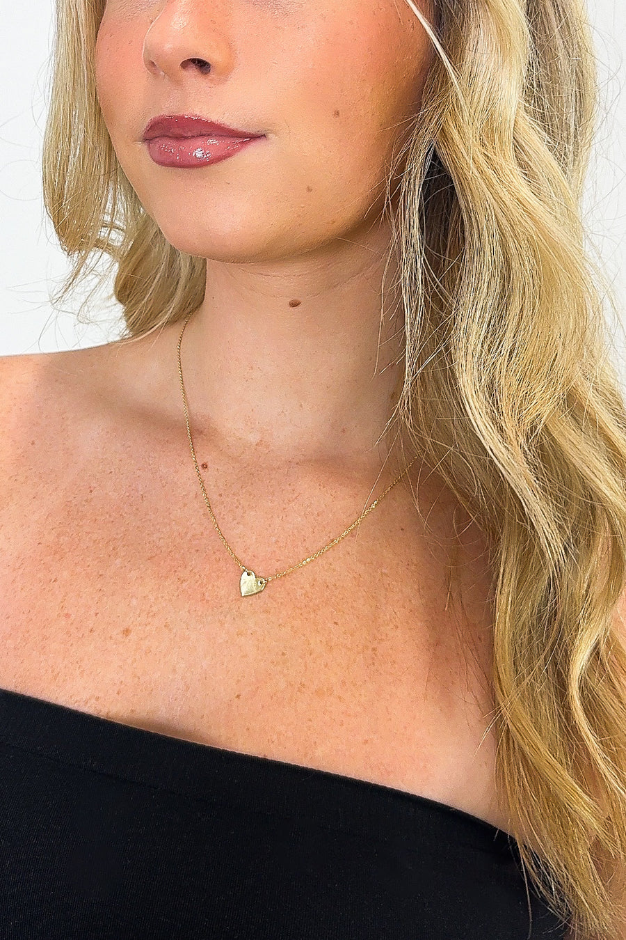 Lover Dainty Heart 14KT Necklace - Madison and Mallory