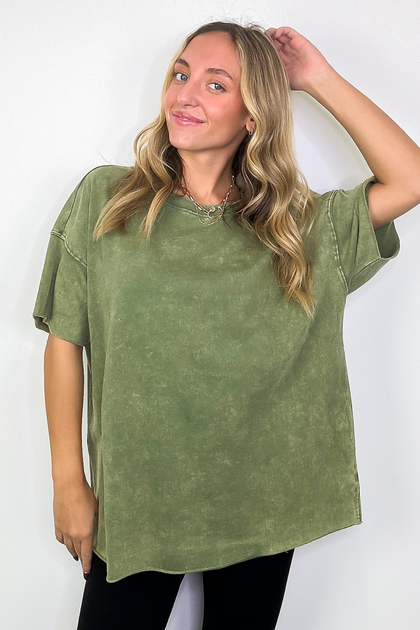 Serene Escapes Acid Wash Relaxed Fit Top - BACK IN STOCK - Madison and Mallory