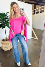 Liz Crochet Trim Batwing Top - BACK IN STOCK - Madison and Mallory