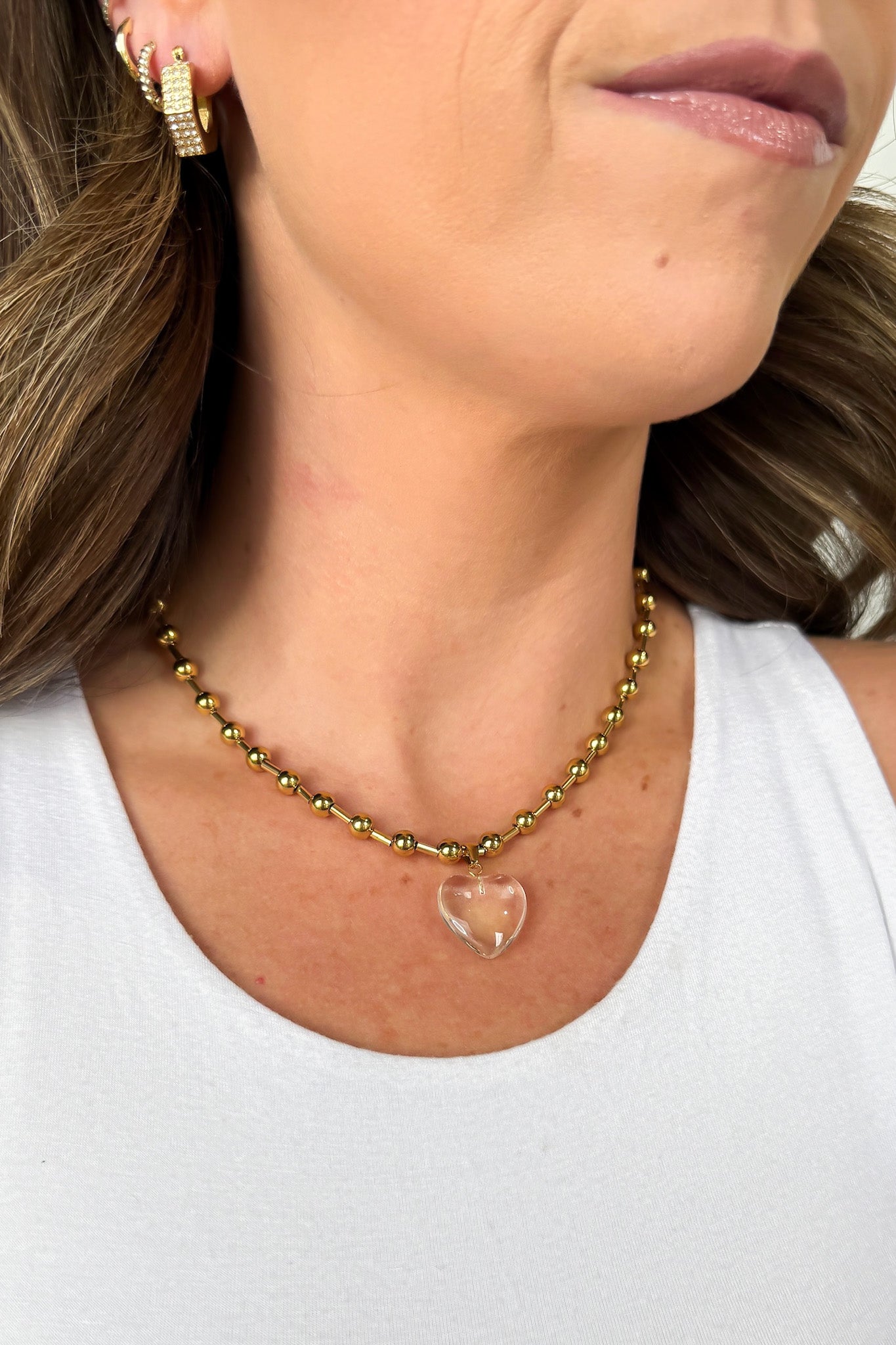 Kat Heart Necklace - Madison and Mallory