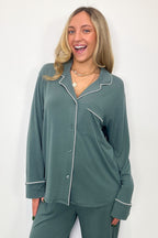 Time to Unwind Button Down Pajama Set - FINAL SALE - Madison and Mallory