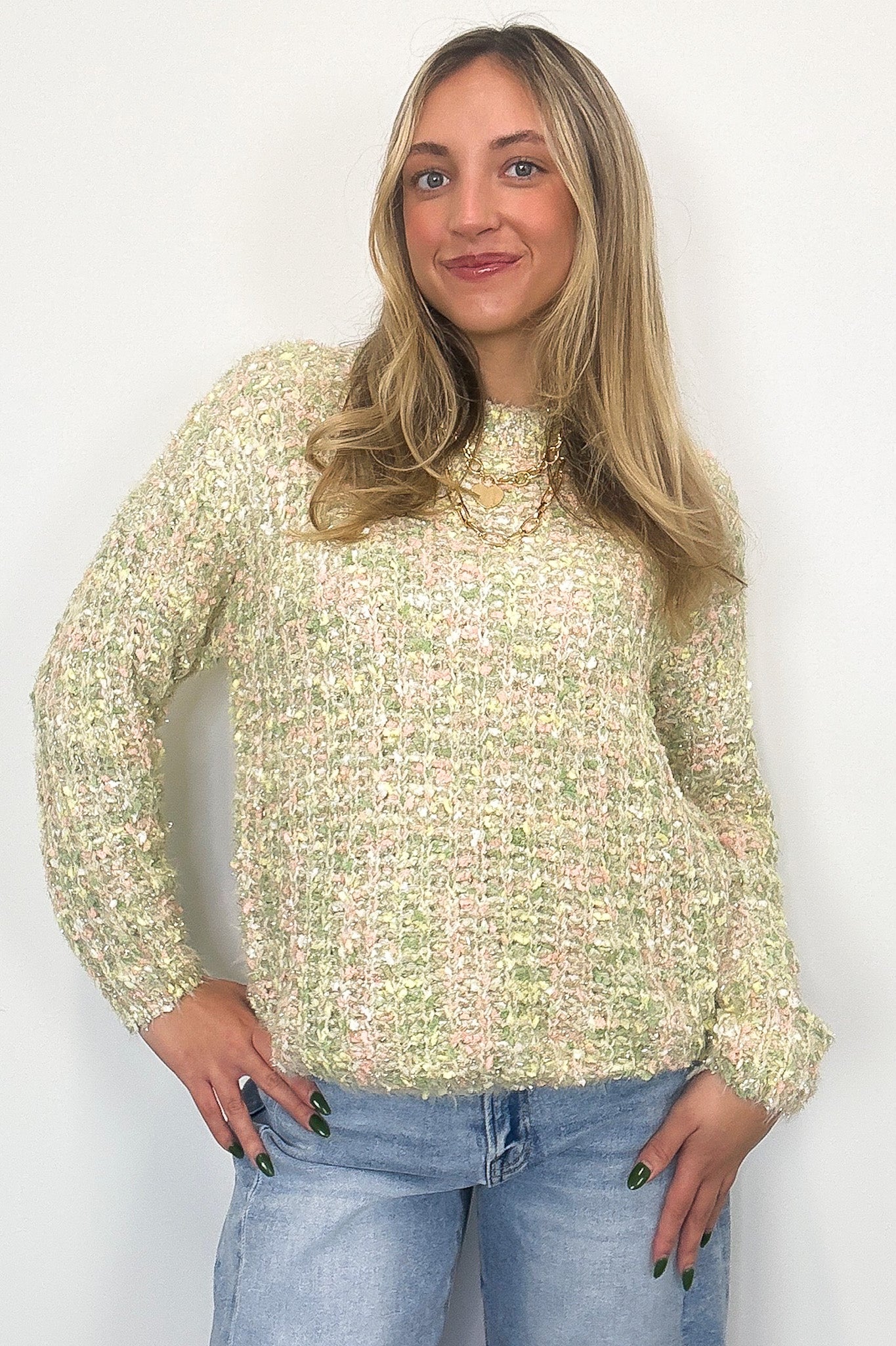 Winter Sherbet Pastel Knit Sweater - FINAL SALE - Madison and Mallory