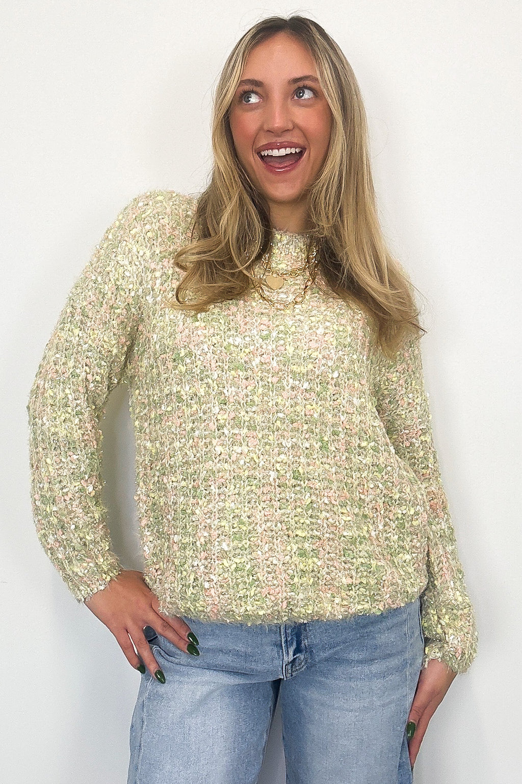 Winter Sherbet Pastel Knit Sweater - FINAL SALE - Madison and Mallory