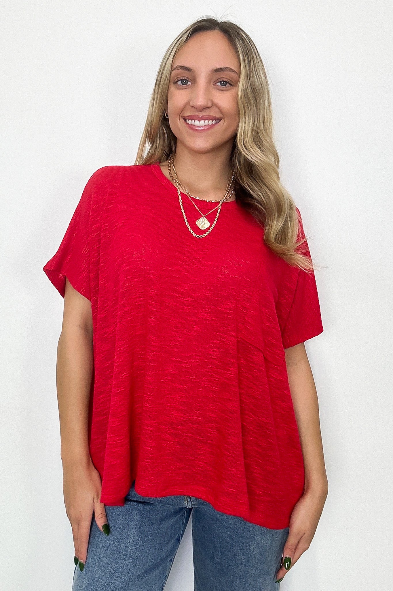 Zen Zone Oversized Knit Pocket Top - BACK IN STOCK - Madison and Mallory