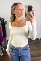 Perfected Poise Square Neckline Seamless Top - FINAL SALE - Madison and Mallory