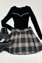 Posh idea Plaid Pleated Skirt - FINAL SALE - Madison and Mallory