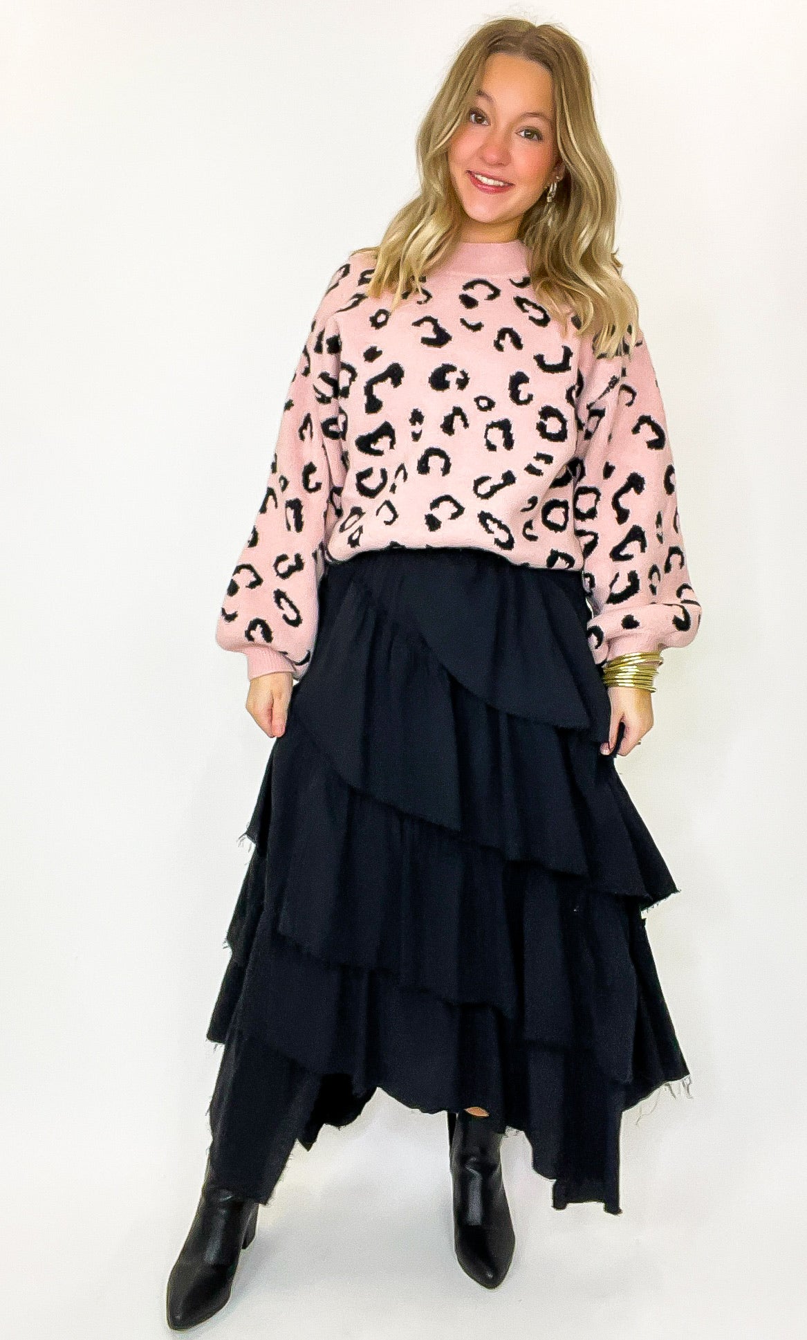 Everlayer Tiered Maxi Skirt - Madison and Mallory