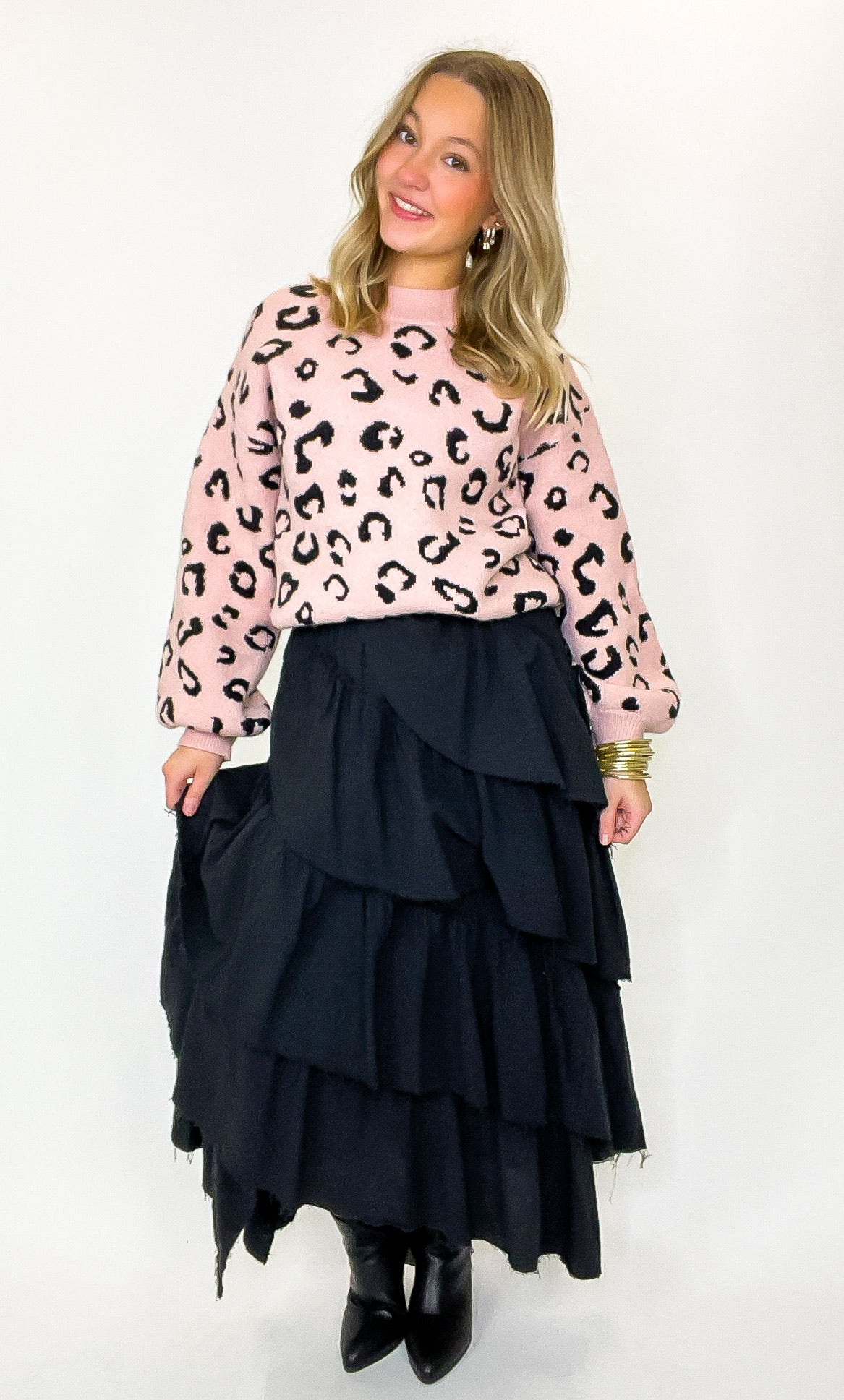Everlayer Tiered Maxi Skirt - Madison and Mallory