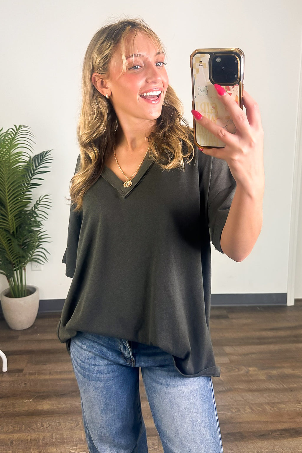Free Spirit Stone Washed Tee - BACK IN STONE - Madison and Mallory