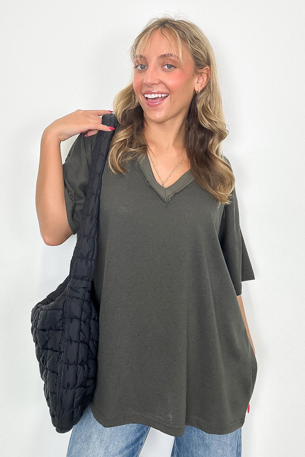 Free Spirit Stone Washed Tee - BACK IN STONE - Madison and Mallory