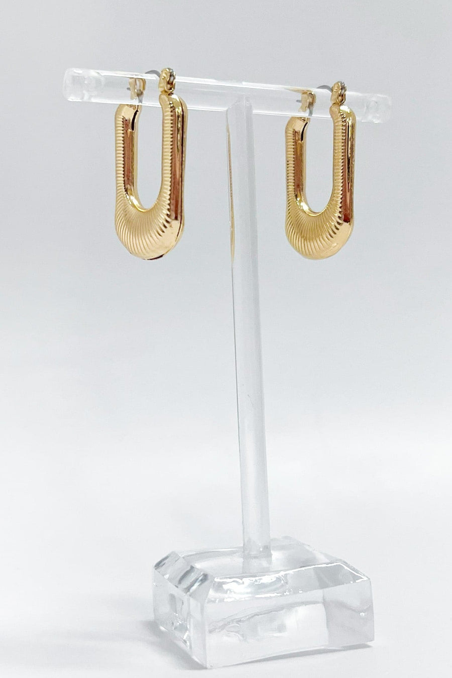  Iconic Impulse Textured U Hoop Earrings - Madison and Mallory