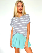 Sage / S If You Pleats Activewear Skort - FINAL SALE - Madison and Mallory