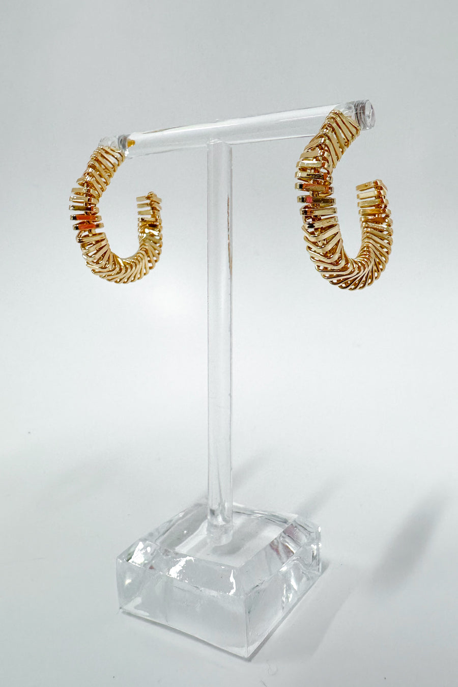  Immaculate Taste Twist Spiral Hoop Earrings - Madison and Mallory