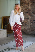 Impression Dot Mesh Skirt - Madison and Mallory